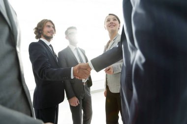 iş ortakları son el sıkışma