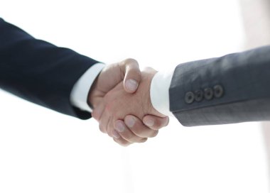closeup.Handshake iş ortakları
