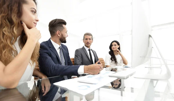 Business-team på verkstad — Stockfoto