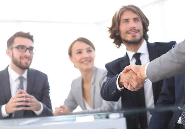 ビジネス パートナーの握手の背景イメージ — ストック写真