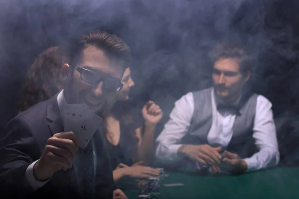 Imagem de fundo. jogo de poker . — Fotografia de Stock