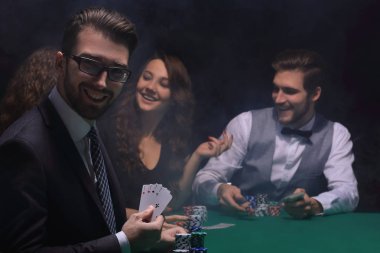 bir poker oyuncusu portresi,