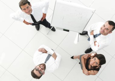 En baştan görüntüleyin. başarılı iş takım arka plan görüntüsü