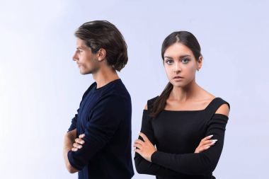 closeup.conflictuale genç Çift