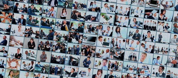 Collage from business picture — Stock Photo, Image