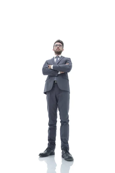 スーツとネクタイで自信を持ってビジネスの男性. — ストック写真