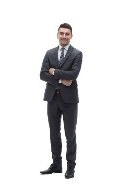 tam büyüme portre. modern bir iş adamı