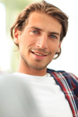 portre. başarılı bir modern adam.