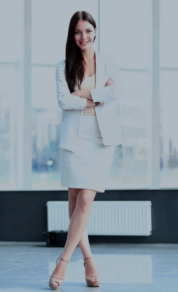 Modern business woman in the office — Stock Photo, Image
