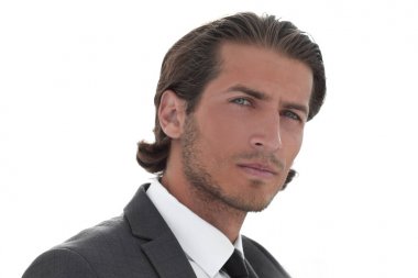 Executive işadamı kopya alanı işaret