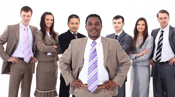 Boss of a multinational business team — Stock Photo, Image