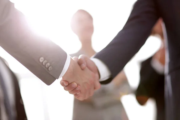Background image of handshake of business people . — Stock Photo, Image