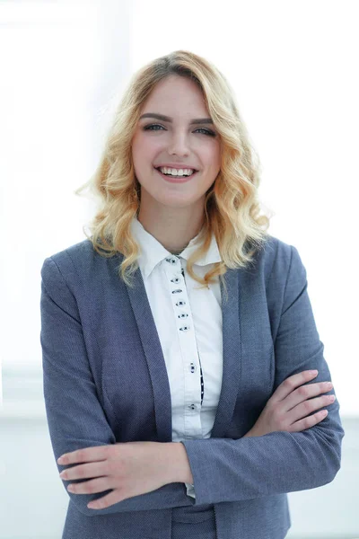 Retrato de una joven empresaria — Foto de Stock