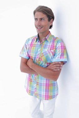 Çekici genç erkekler. beyaz üzerine izole