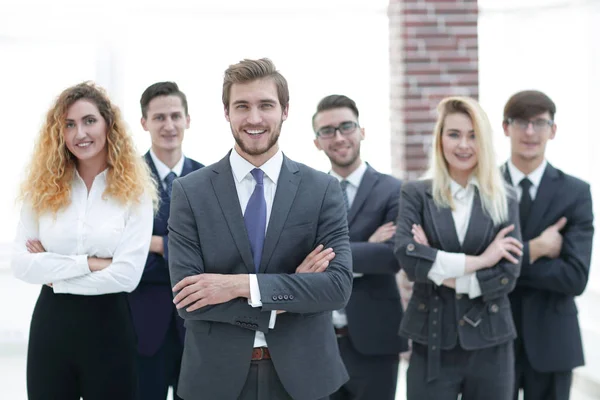 Líder y un equipo de negocios profesional . — Foto de Stock