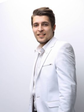 closeup.Confident genç iş adamı