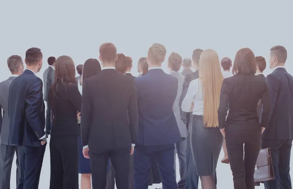 Gran grupo de empresarios. Sobre fondo blanco — Foto de Stock