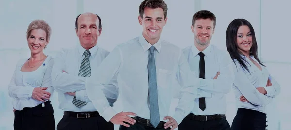 Pessoas de negócios bem sucedidas que parecem felizes e confiantes — Fotografia de Stock
