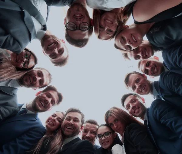 Negocio, personas y concepto de trabajo en equipo - equipo de negocios mostrando ok — Foto de Stock