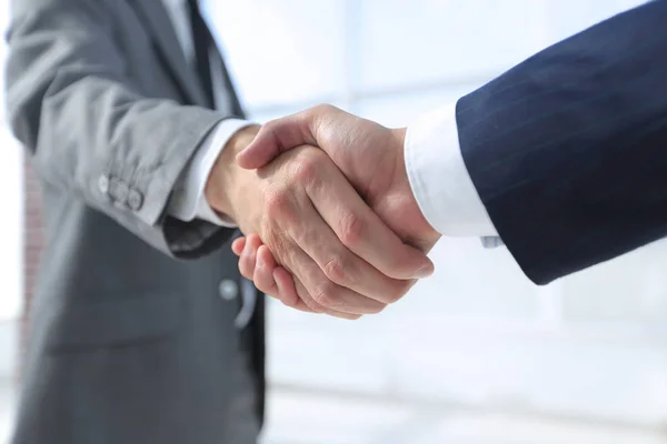 Diverse business male shaking hands. — Stock Photo, Image