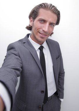 bir el sıkışma vererek usinessman,