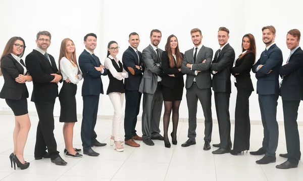 large business team isolated on white background.