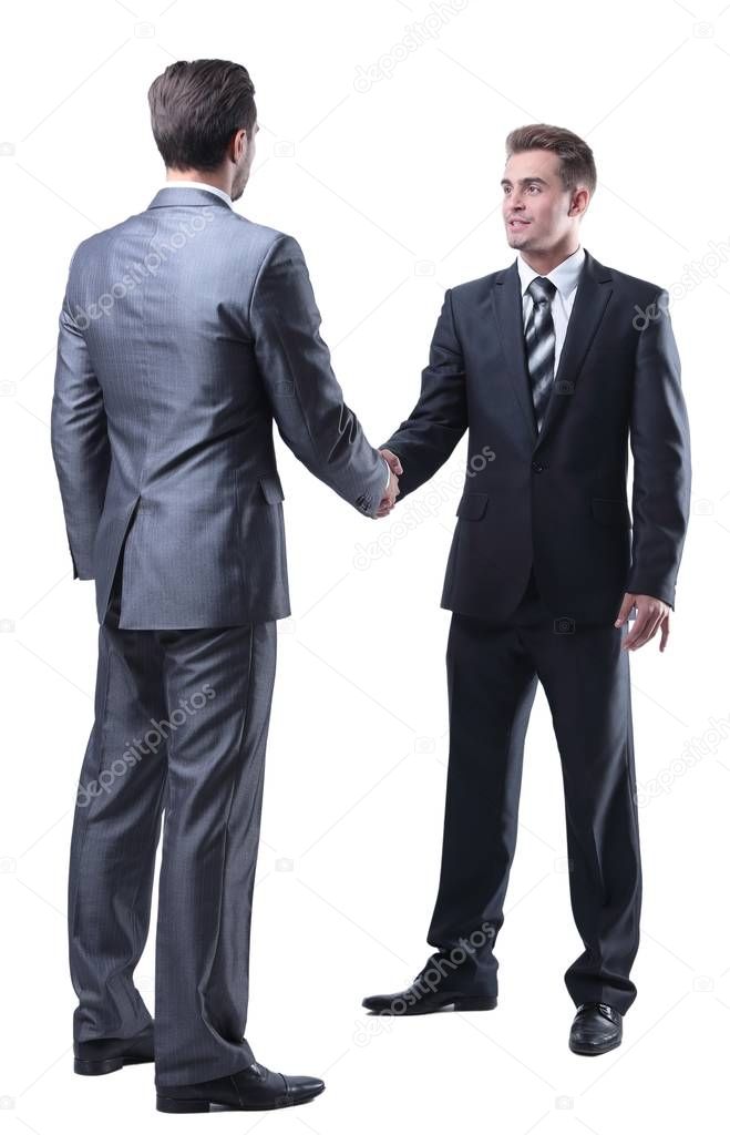 handshake of two new business partners