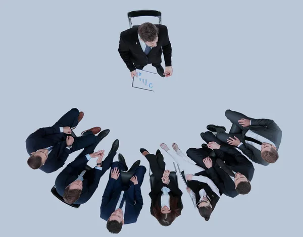 Заседание бизнес-команды Концепция стратегии мозгового штурма — стоковое фото