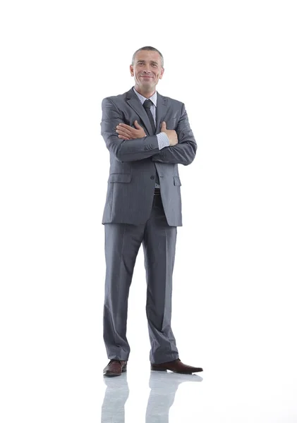 Portrait in full growth. successful smiling businessman. — Stock Photo, Image