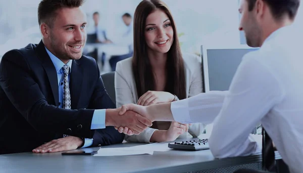 Businessman shaking hands — Stock Photo, Image