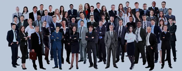 Grupo de empresários. Isolado sobre fundo branco — Fotografia de Stock