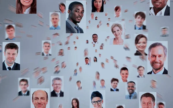 Na białym tle portrety ludzi biznesu — Zdjęcie stockowe