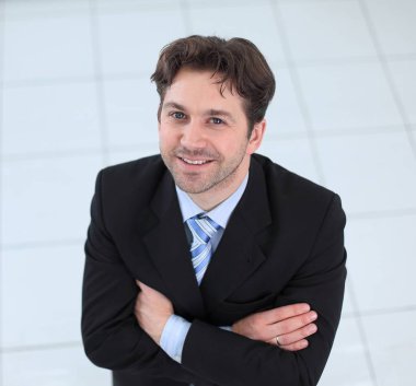 portre. başarılı bir iş adamı portresi.