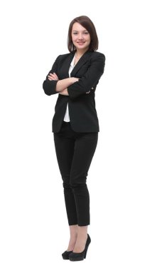 tam büyüme portre. başarılı kadın Yöneticisi