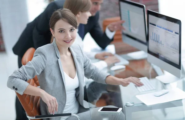 Portrait of successful business women in the workplace — Stock Photo, Image