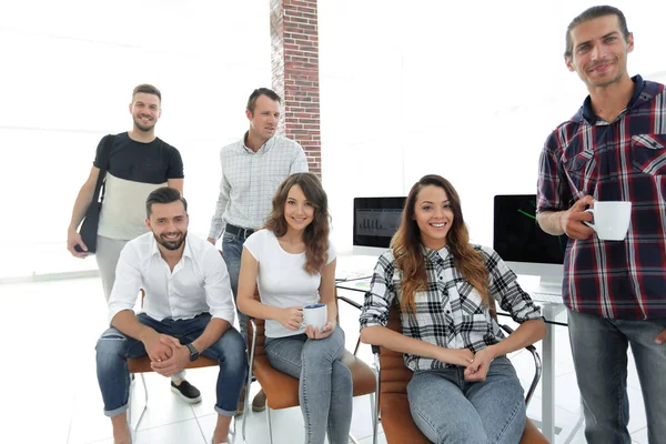Group portrait of the creative team — Stock Photo, Image