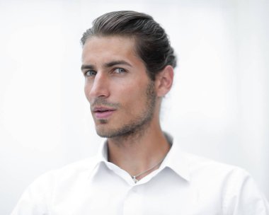 güzel iş kişinin closeup.Face.