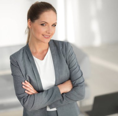 Modern iş kadın portresi