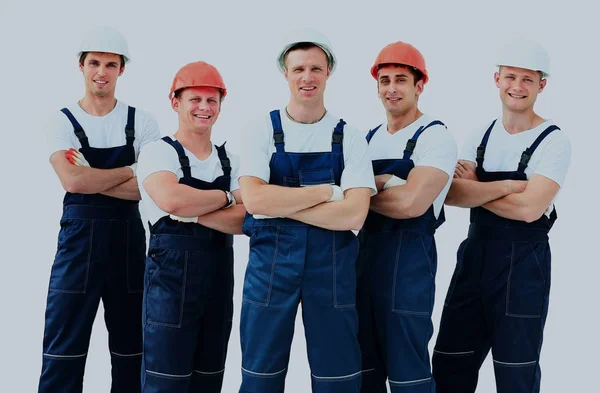 Skupina profesionálních průmyslových pracovníků. — Stock fotografie