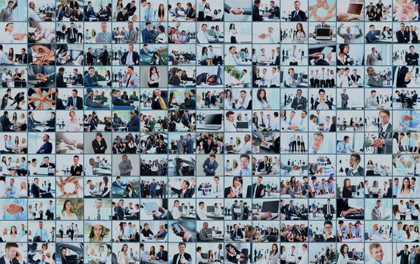 Business collage made of many business pictures — Stock Photo, Image