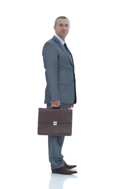 yan view.a kendine güvenen avukat kameraya bakıyor