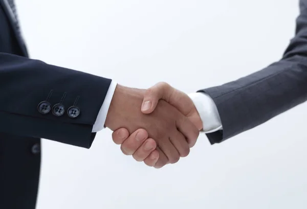 Business people shaking hands finishing up a meeting — Stock Photo, Image