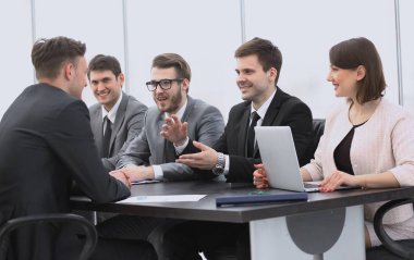 iş takım ile bir atölye iletken işadamı