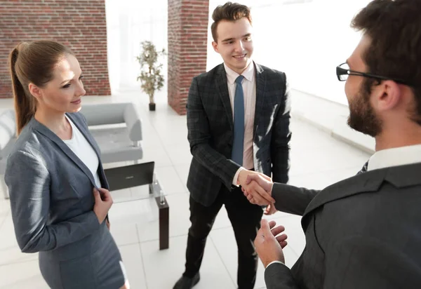 Biznesowe spotkania. Handshake partnerów biznesowych — Zdjęcie stockowe