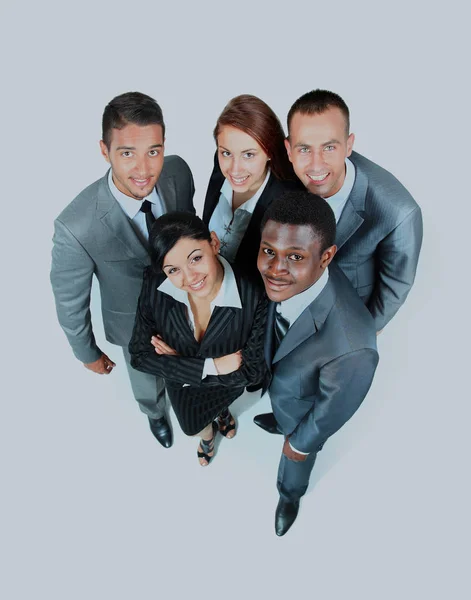 Um grande grupo de empresários. Sobre fundo branco . — Fotografia de Stock