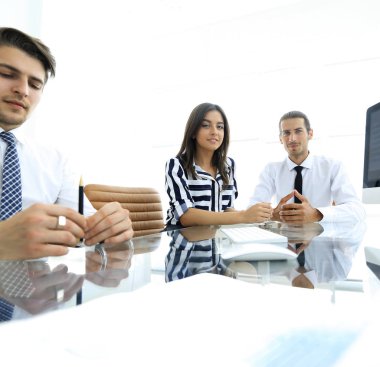 Ofiste çalışan iş ekibi..