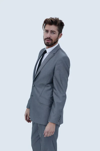 Serious business man of fashion in a classic suit — Stock Photo, Image