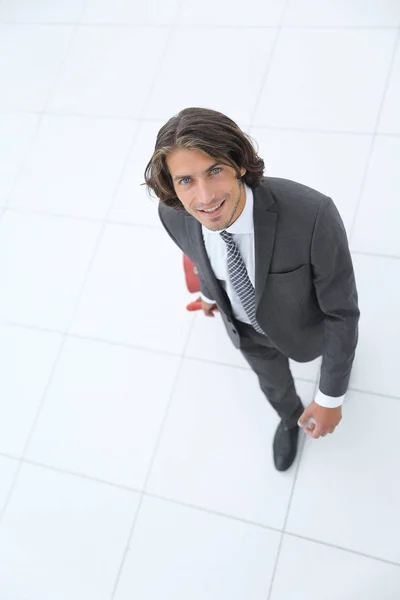 Vista desde el top.businessman con equipaje — Foto de Stock