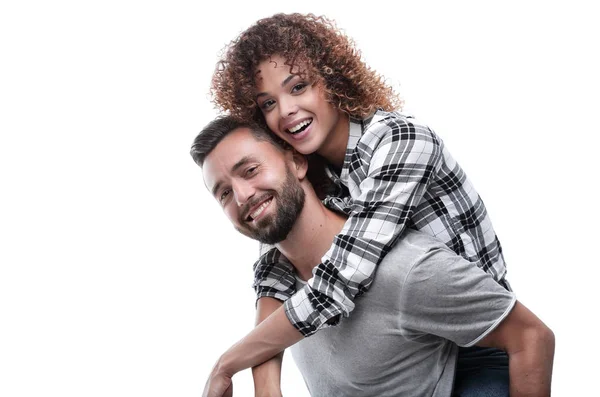 Porträt eines fröhlichen und glücklichen Ehepaares — Stockfoto