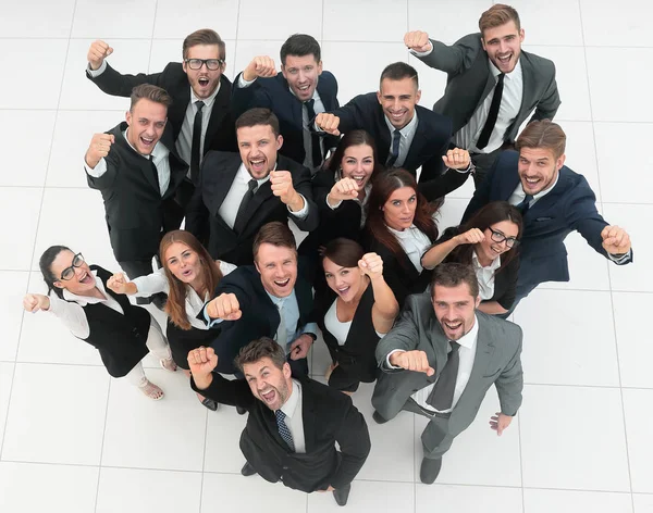 Professioneel business team toont zijn succes — Stockfoto